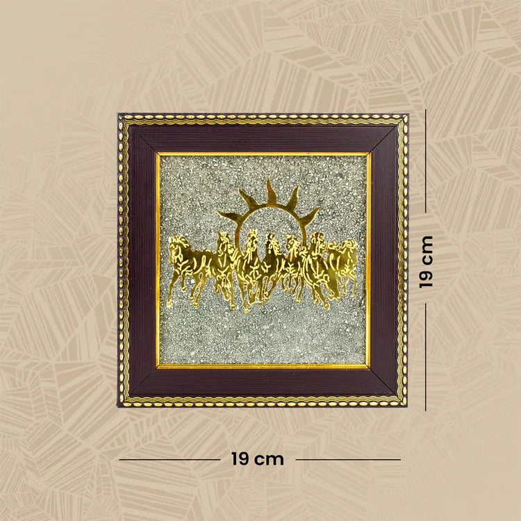 Pyrite 7 Horses™ | Money Magnet Frame