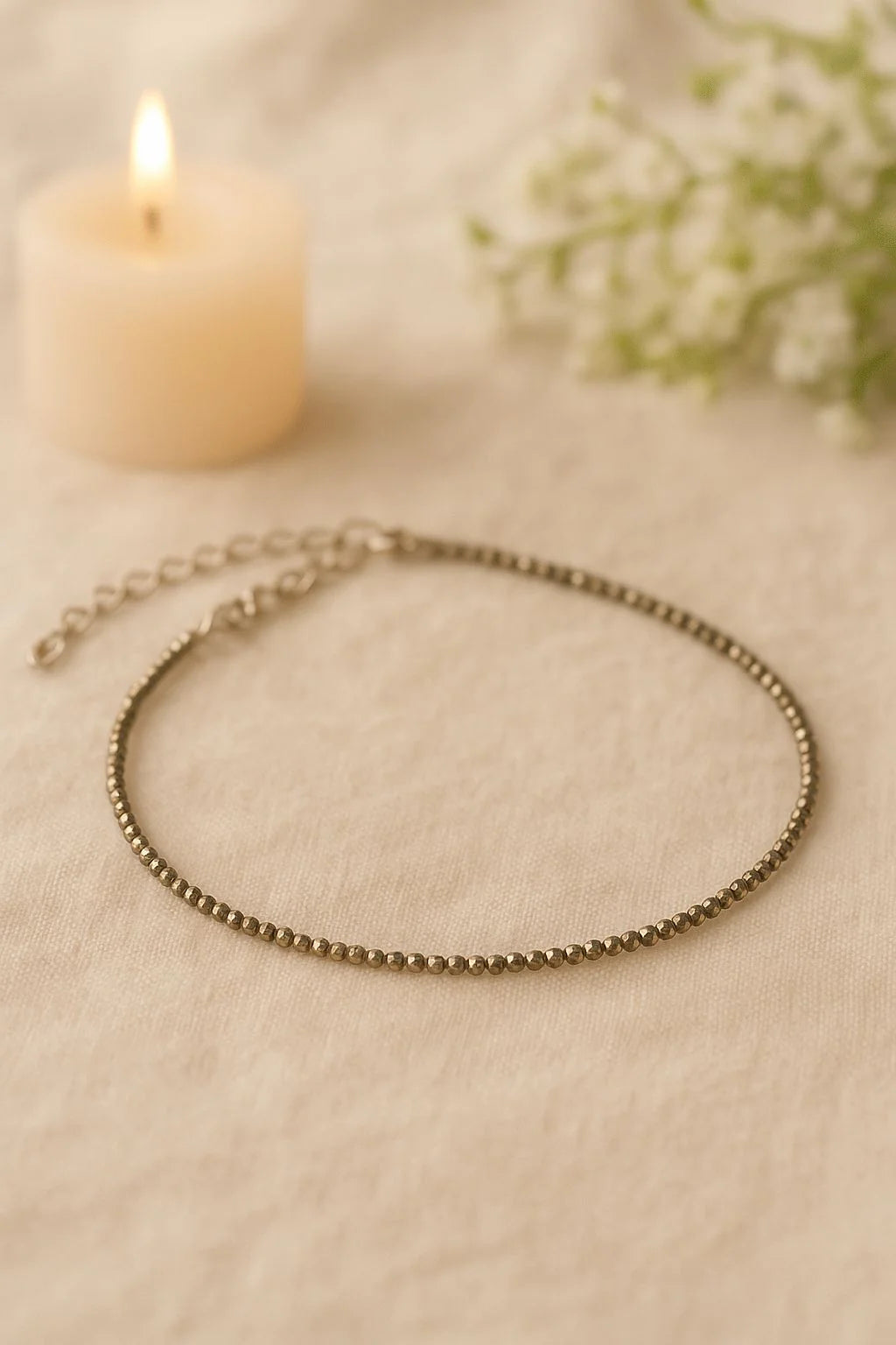 Raw Pyrite Anklet/Bracelet