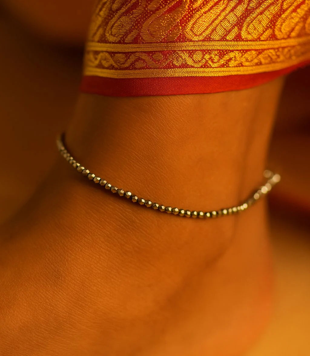 Raw Pyrite Anklet/Bracelet