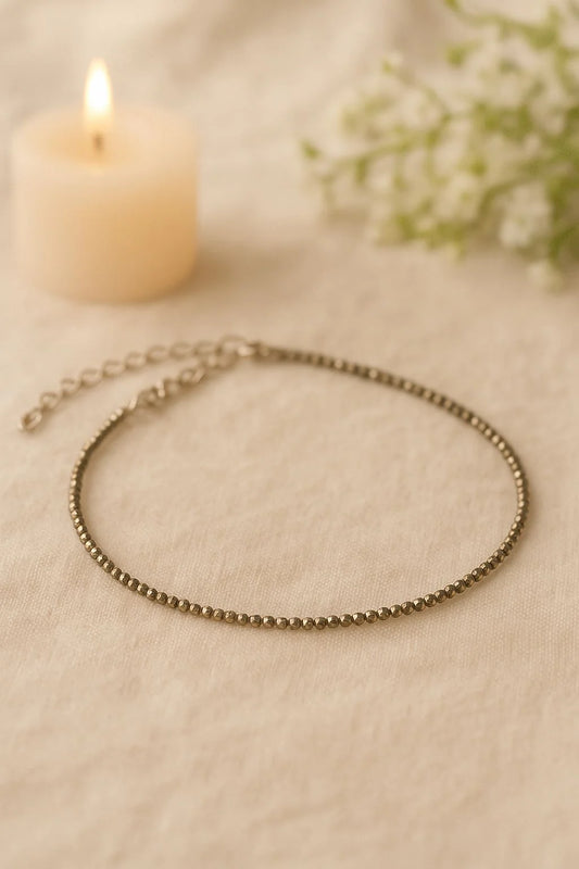 Raw Pyrite Anklet/Bracelet